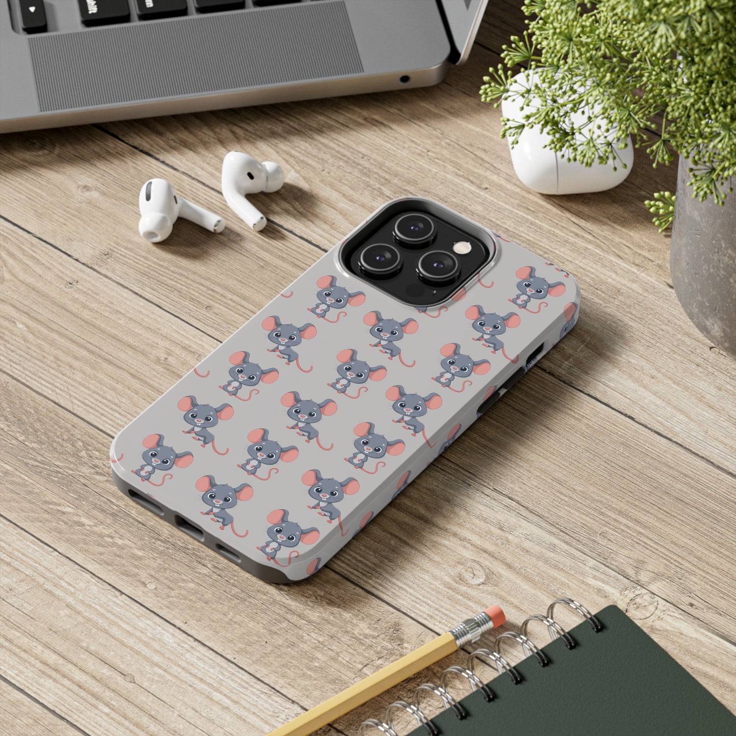 Cute Rat Pattern Phone Case (Tough) -- [iPhone Only]