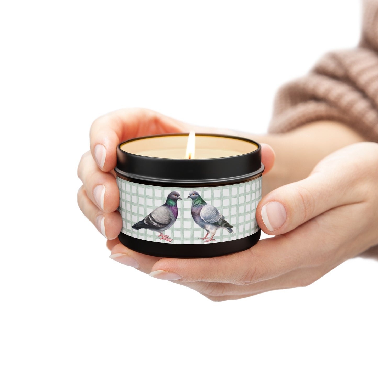 Pigeon Spring Themed Tin Candle