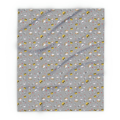 Cat Love Pattern Arctic Fleece Blanket