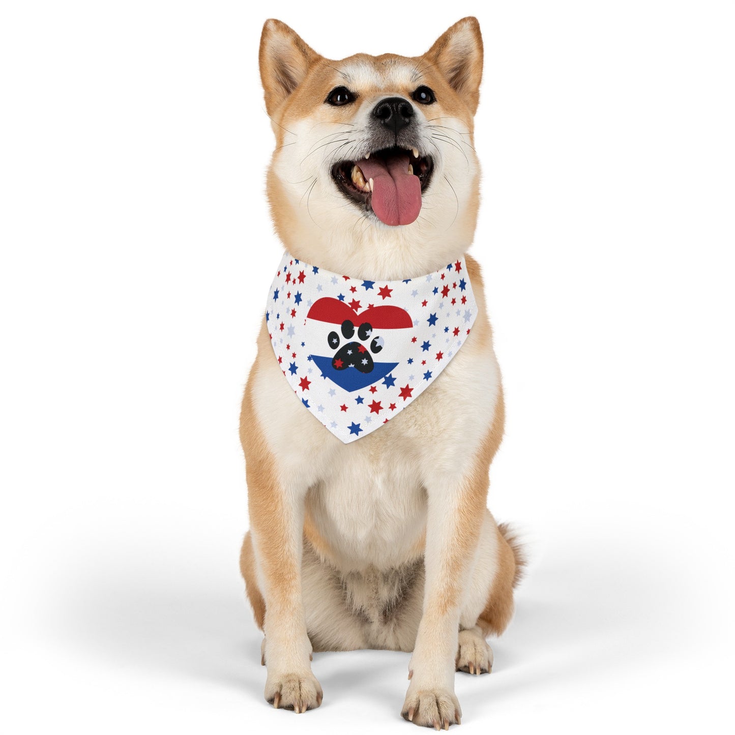 U.S.A., American, Red, White & Blue Pet Bandana Collar (S - XL)