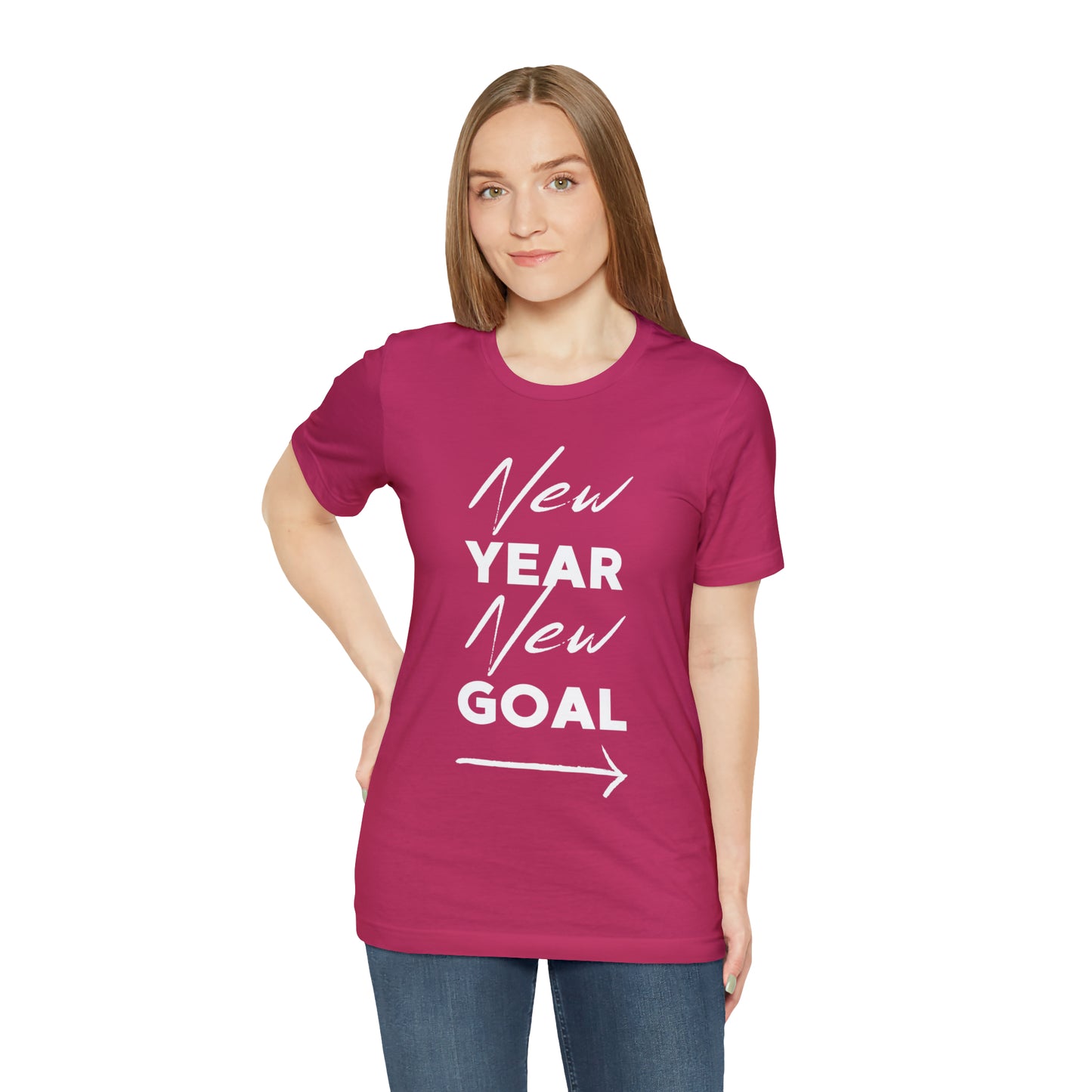 "New Year, New Goal -- Become a Foster" T-Shirt Unisex Short Sleeve Tee (Multiple Sizes & Colors)