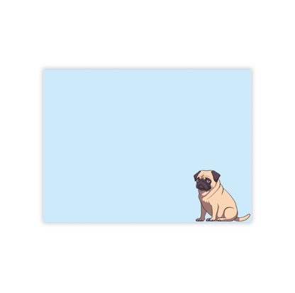 Pug Post-it® Note Pads (Multiple Sizes & Colors)