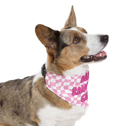 “Dad’s Favorite Child” Pink Pet Bandana – Cute Pet Bandana Scarf for Pet Dads