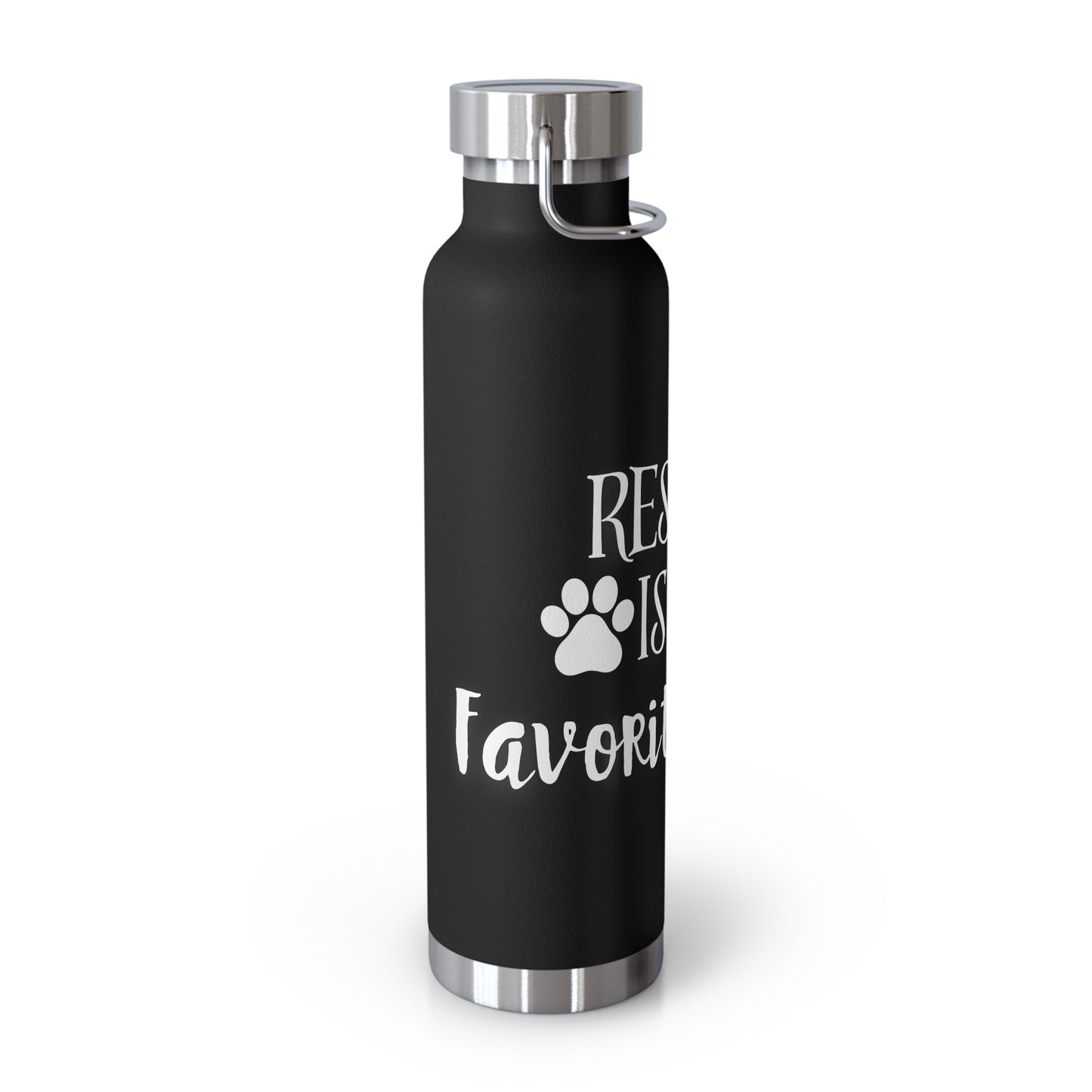 "Rescued is My Favorite Breed" Vacuum Insulated Bottle (8 Colors)