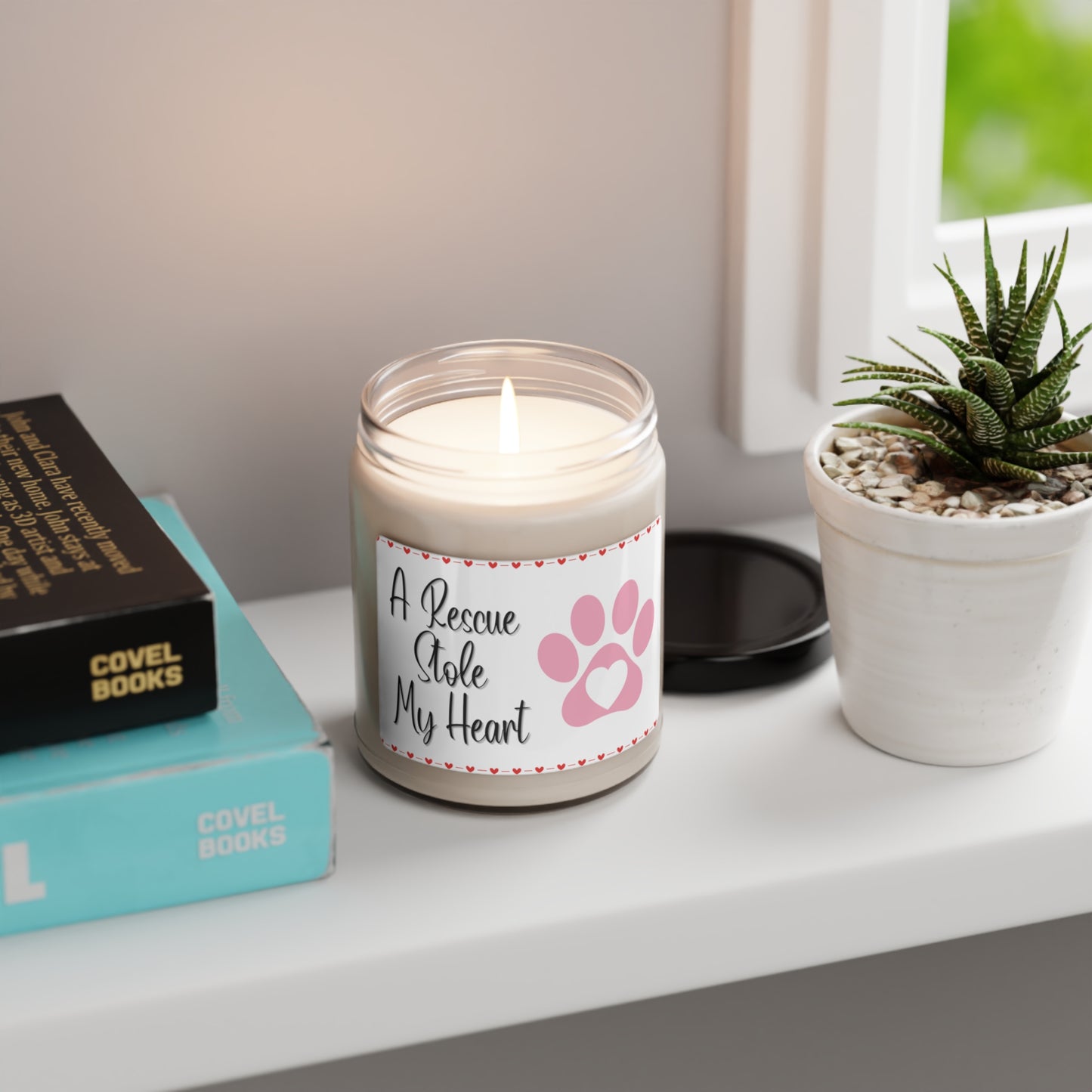 Rescue Love Scented Soy Candle "A Rescue Stole My Heart" (5 Scents)| Love & Paws Collection