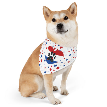 U.S.A., American, Red, White & Blue Pet Bandana Collar (S - XL)