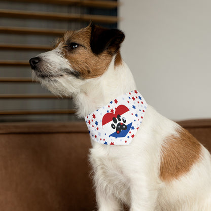 U.S.A., American, Red, White & Blue Pet Bandana Collar (S - XL)