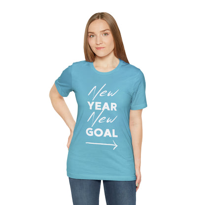 "New Year, New Goal -- Become a Foster" T-Shirt Unisex Short Sleeve Tee (Multiple Sizes & Colors)