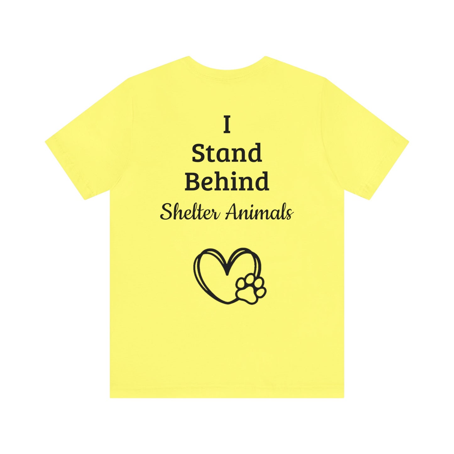 Support Shelter Animals T-Shirt, Shelter Pets T-Shirt Short Sleeve Tee (Multiple Sizes & Colors)