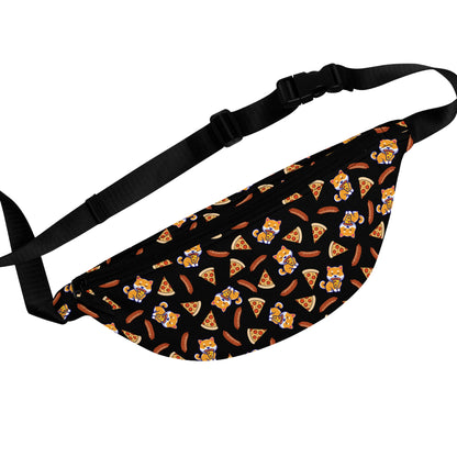 Shiba Inu Dog Fanny Pack, Pizza Fanny Pack (Multiple Colors)