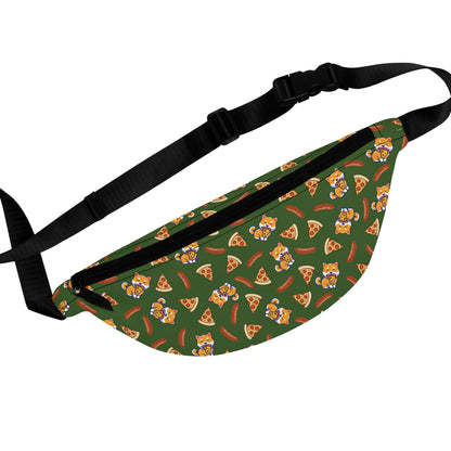 Shiba Inu Dog Fanny Pack, Pizza Fanny Pack (Multiple Colors)