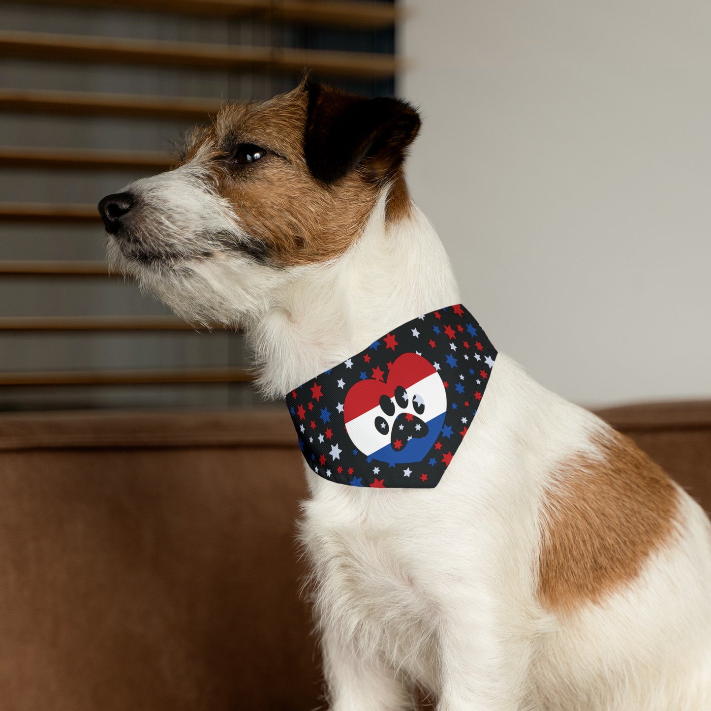 U.S.A., American, Red, White & Blue Pet Bandana Collar (S - XL)